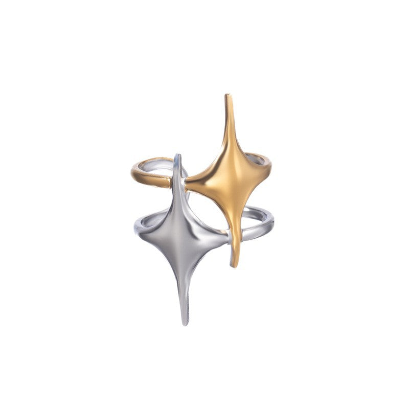 Polka Dot Love Heart-shaped Female Stars Ring