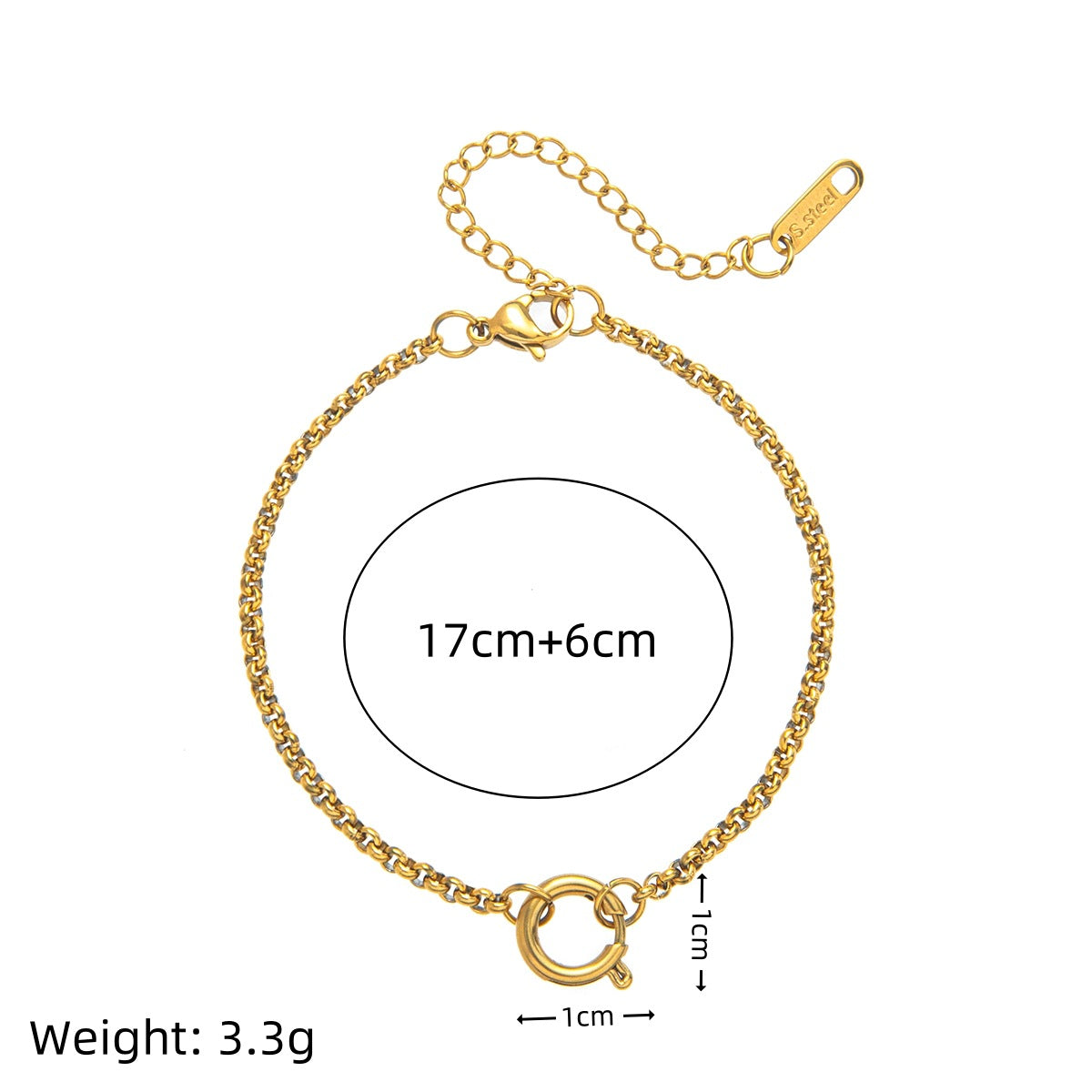 Stainless Steel Jeweled Furnace Vacuum Electroplating Necklaces