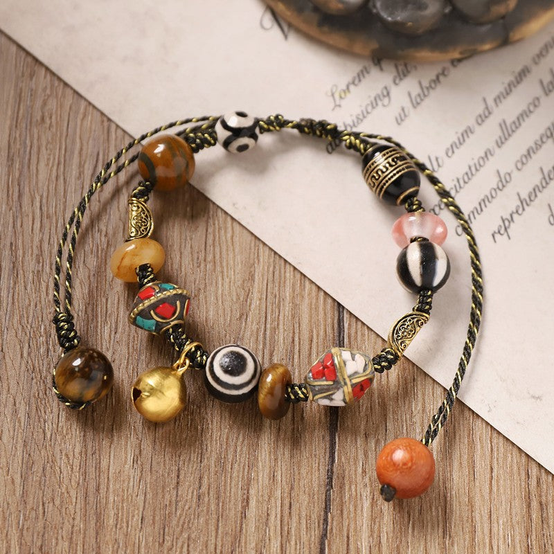 Women's & Men's Hand Weaving Tibetan Ethnic Style Tibet Beads Design String Bracelets