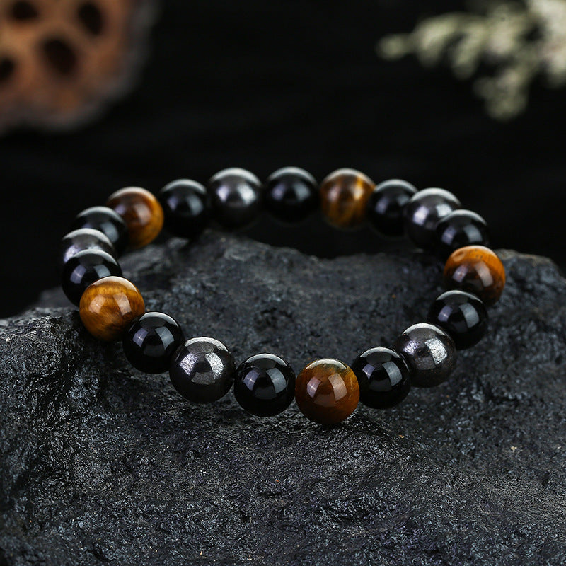 Tigereye Ornament Obsidian Haematite Magnet Yoga Bracelets