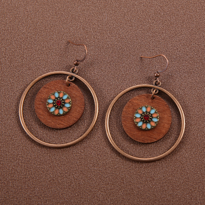 Ethnic Style Butterfly Retro Long Tassel Earrings