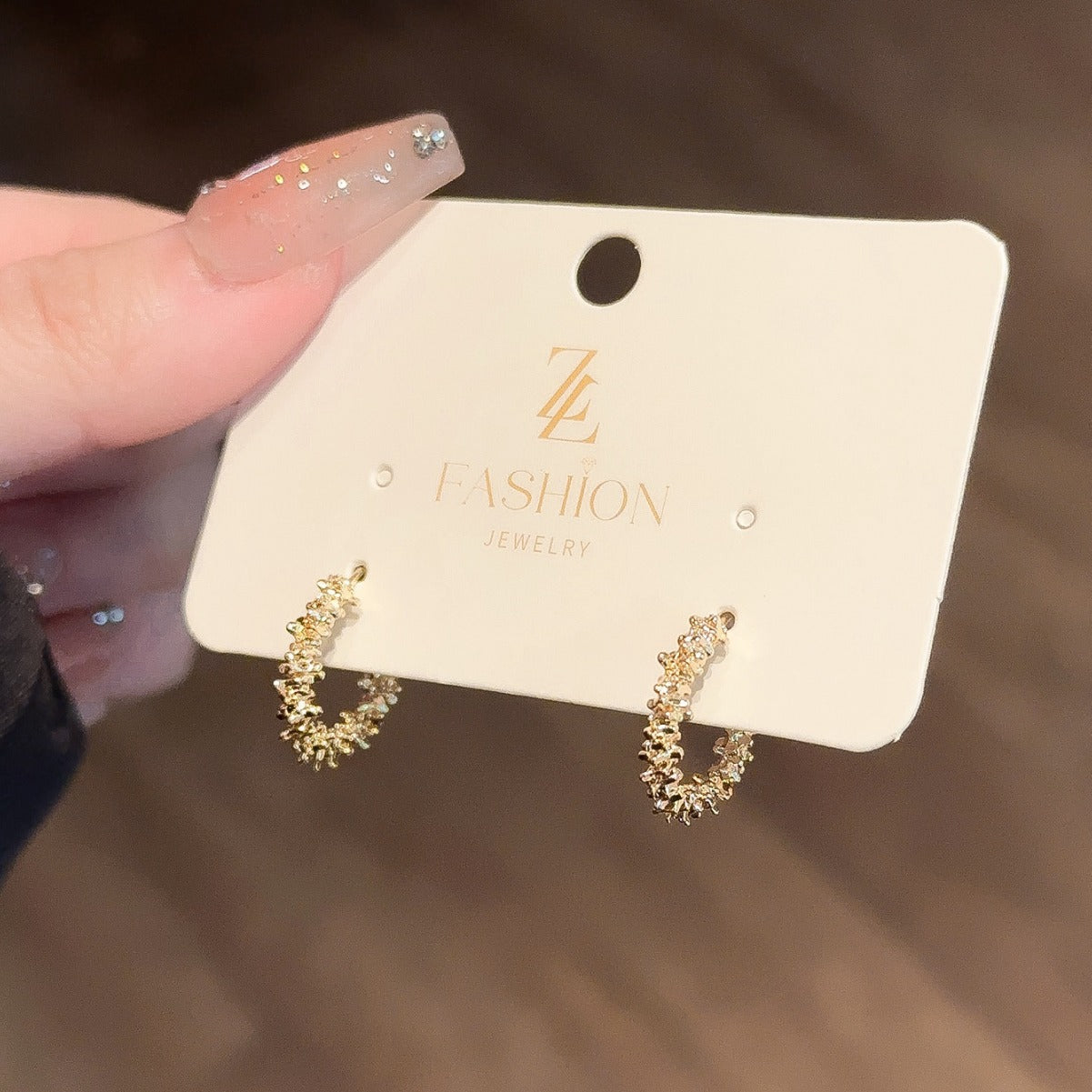 Broken Sier Temperament French Style Niche Affordable Luxury Earrings