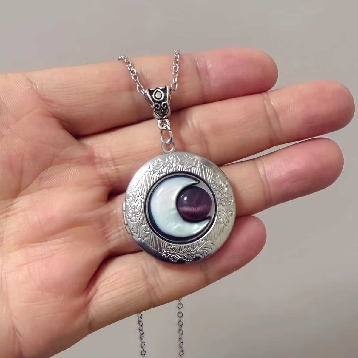 Amethyst Dream Constellation Stainless Steel Round Best Friend Necklaces