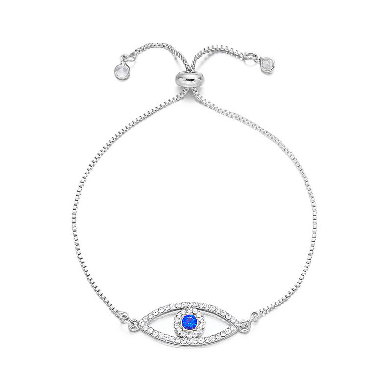 Turkish Devil's Eye Adjustable Vintage Blue Eyes Zircon Bracelets