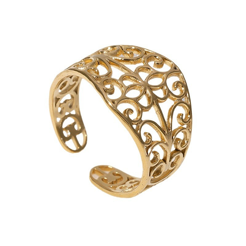 Stainless Steel Retro High-grade Index Finger Rings