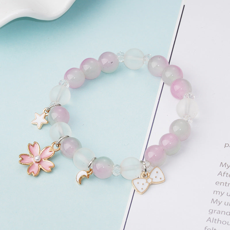 Korean Style Graceful Cute Crystal String Bracelet