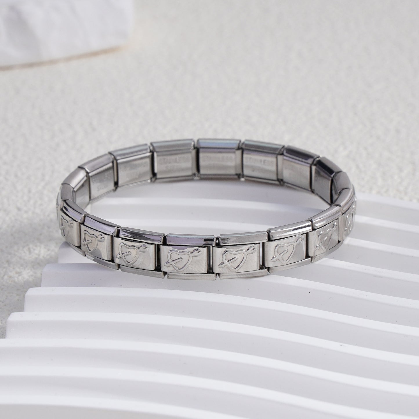 Innovative Classic Module Gold-plated Pattern Stainless Bracelets