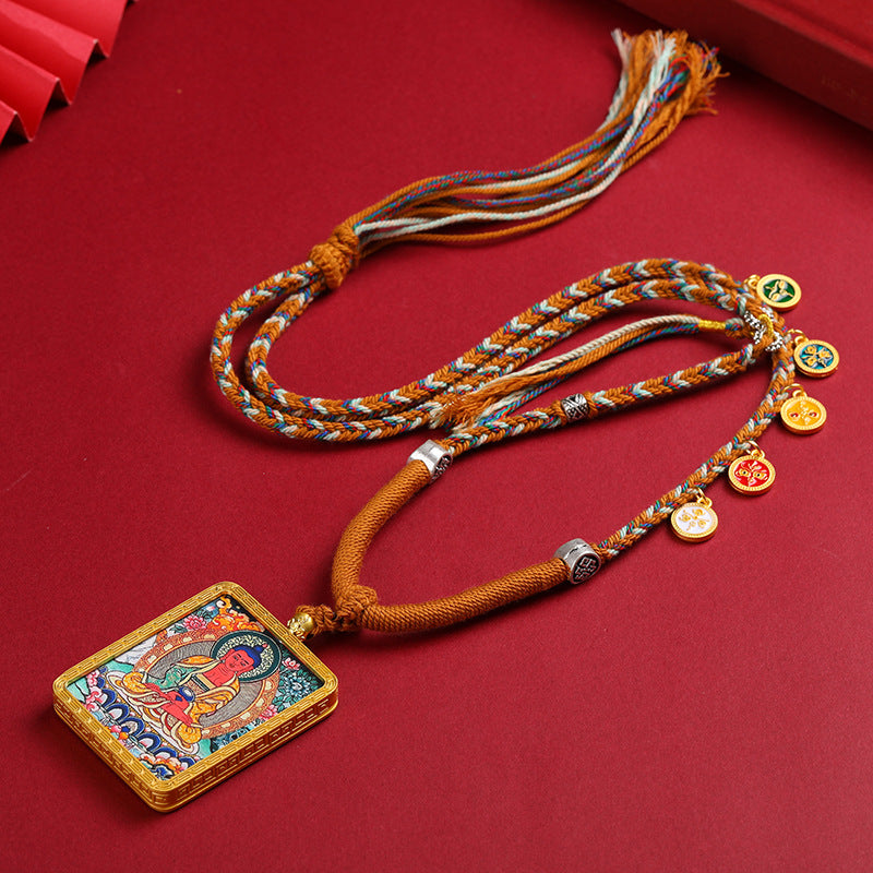 Lanyard Temple Cultural Creative Eight Patron Pendants