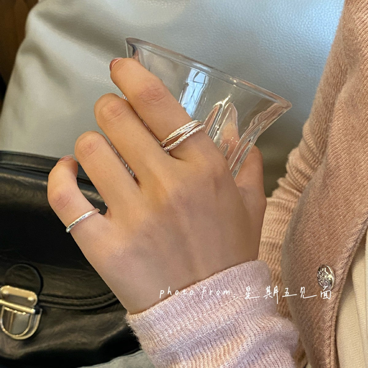 Long Live Life Niche High Sense Little Finger Thumb Rings