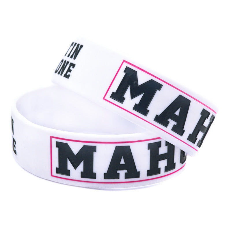 Silicone Fashion Music Hand Strap Trendy Hip Hop Bracelet