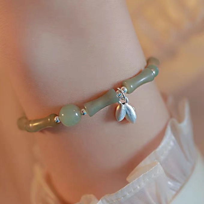 Chinese Style Bamboo Leaf Design Ancient Personality Fashion Bracelet