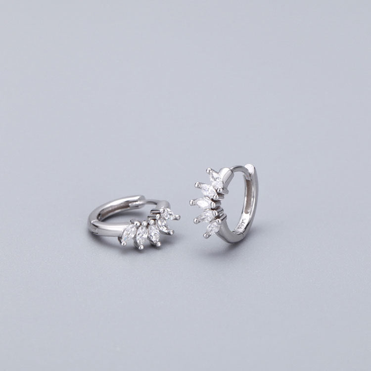 Zircon Simple High-grade Cold Style Ear Earrings