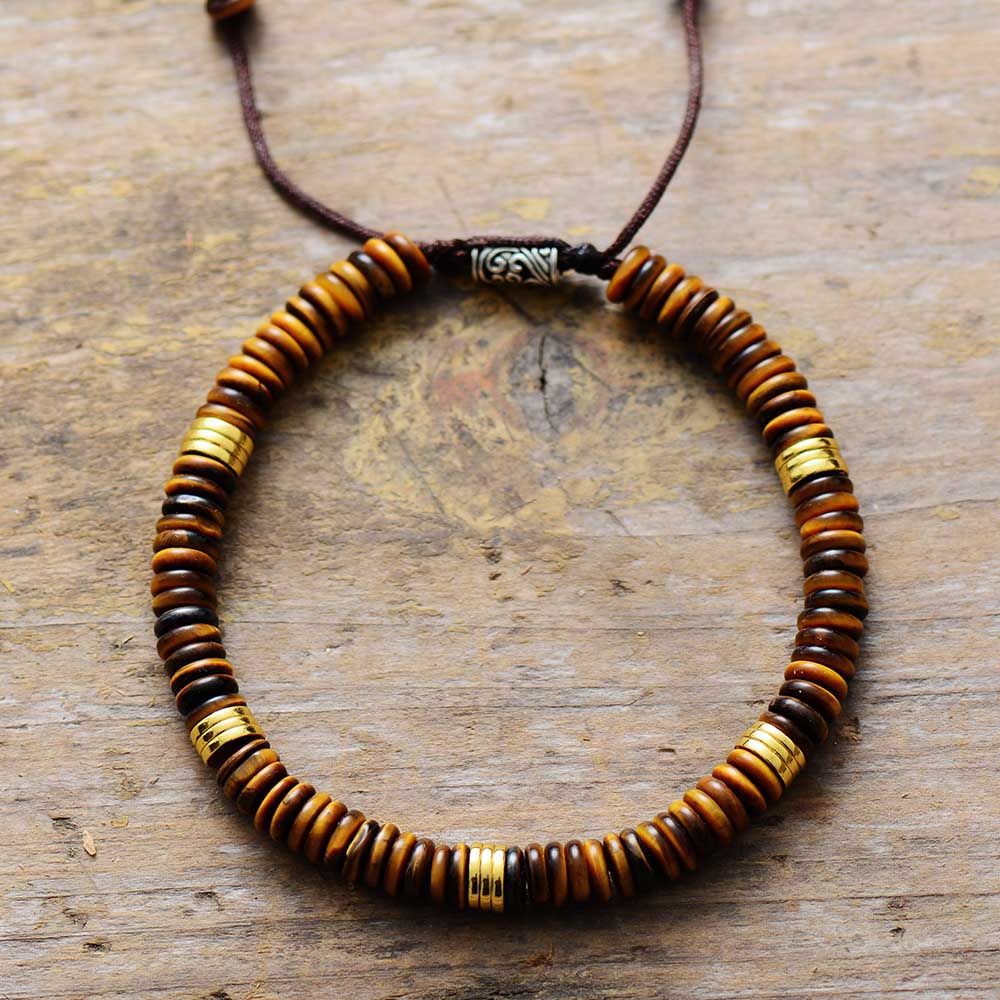 Red Agate Vintage Crystal Natural Tiger Eye Bracelet