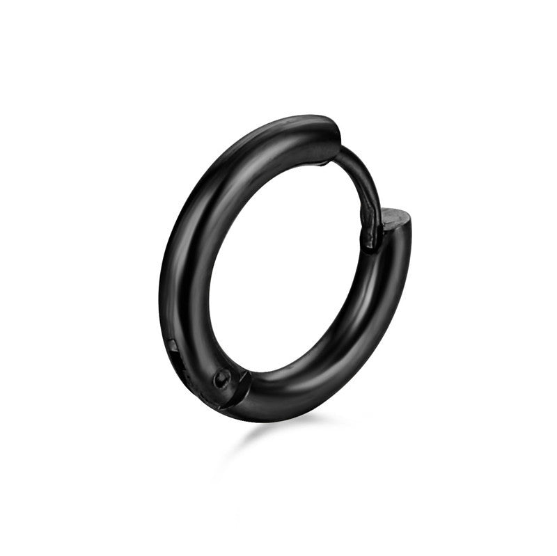 Women's & Men's For Titanium Steel Simple Clip Electroplated Earrings