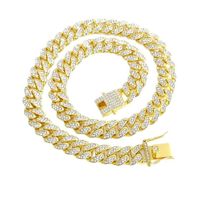 Bag Sealing Mouth Cuban Link Chain Necklaces