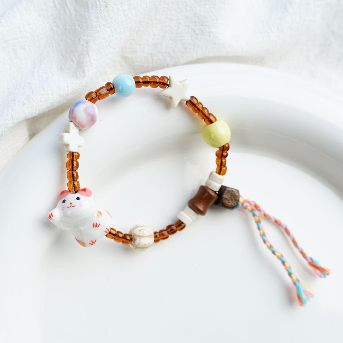 Lucky Cat Girlfriends Cute Couple Animal Premium Bracelet
