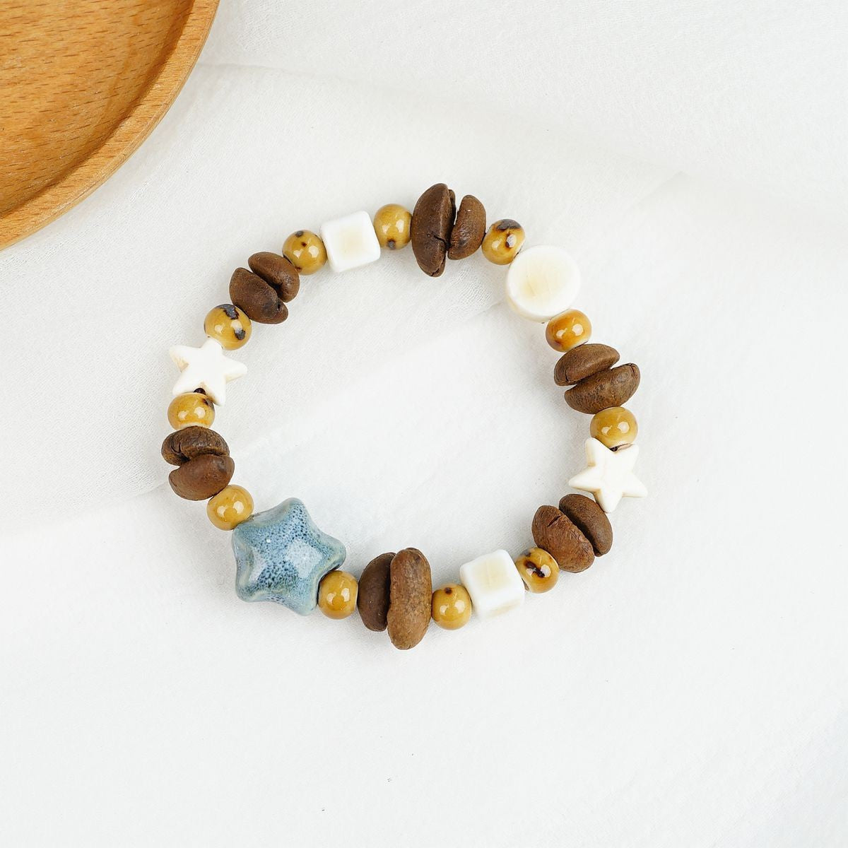 Women's & Men's Real Coffee Bean Refreshing Flavor Beaded Bracelets