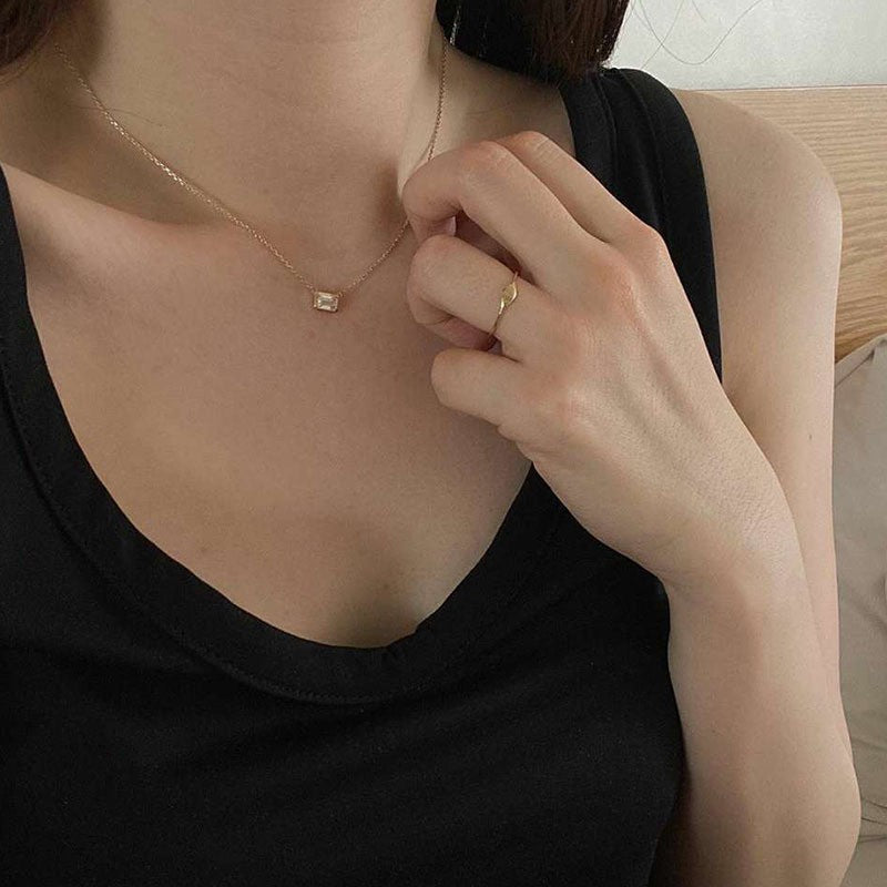 Thin Curved Simple Indifference Trend Index Finger Knuckle Female Fashion Ring
