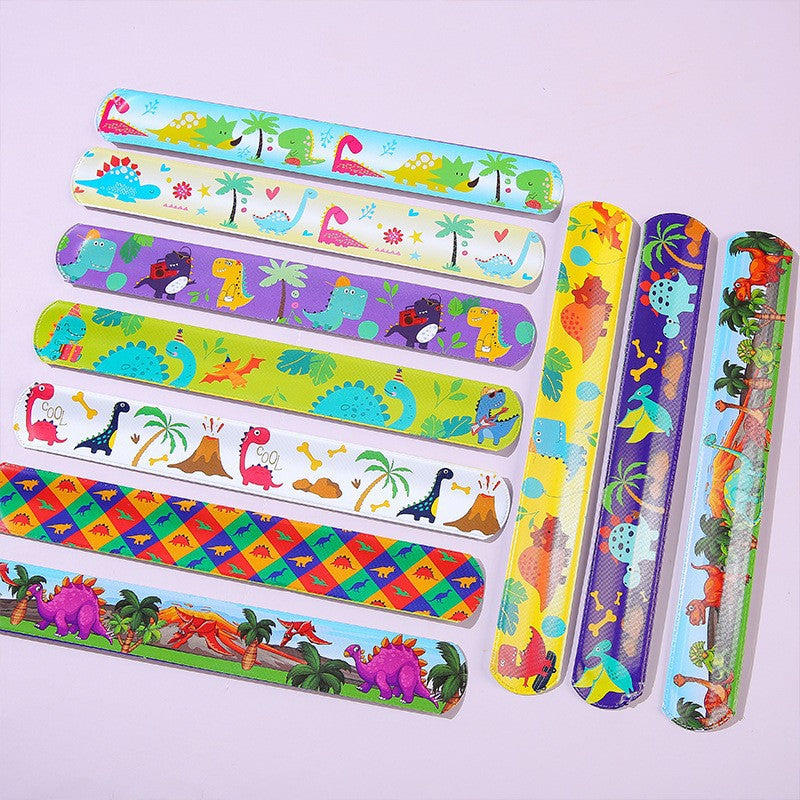 Cartoon Pop Silicone Racket Hand Strap Reflective Rings