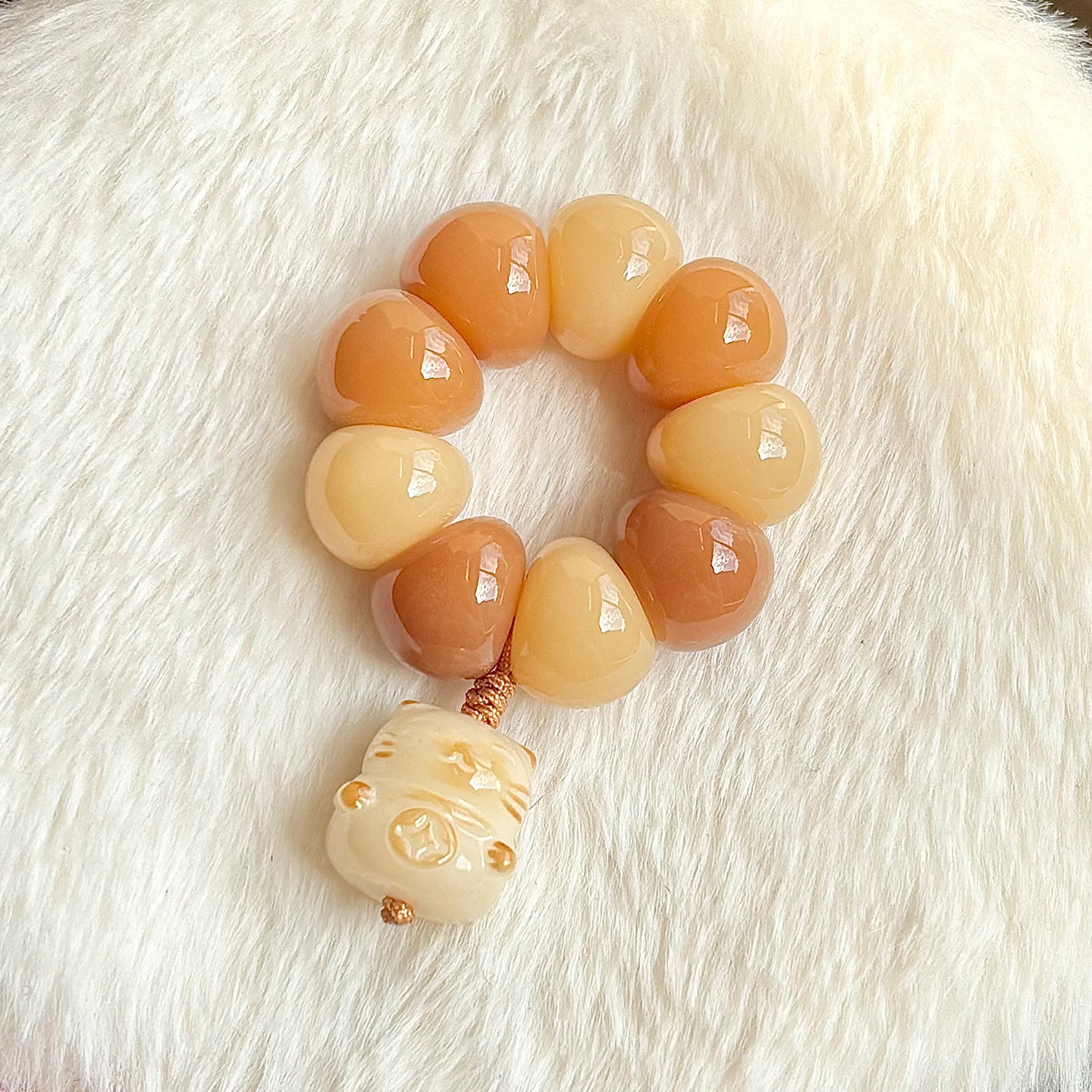 Garlic Cloves Large Intestine Bodhi Hand Toy Pliable Temperament Crafts Bracelet