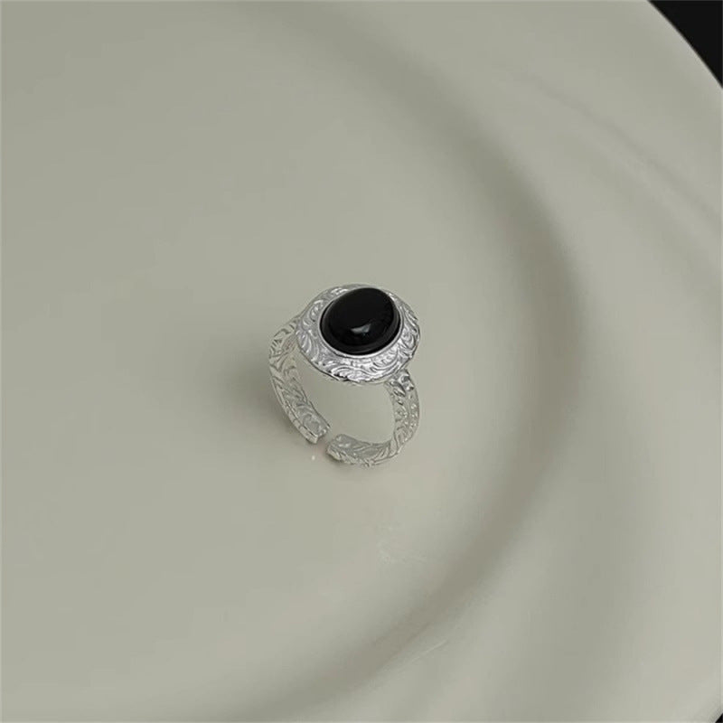 Women's Sier Simple Light Luxury High-grade Index Finger Open Rings