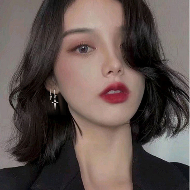 Women's Asymmetric Ear Simple Niche Clip Rings