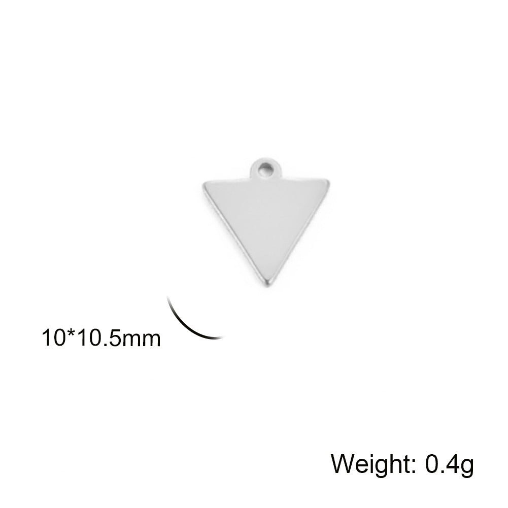 Accessories Making Geometric Charm Stainless Steel Triangle Pendants