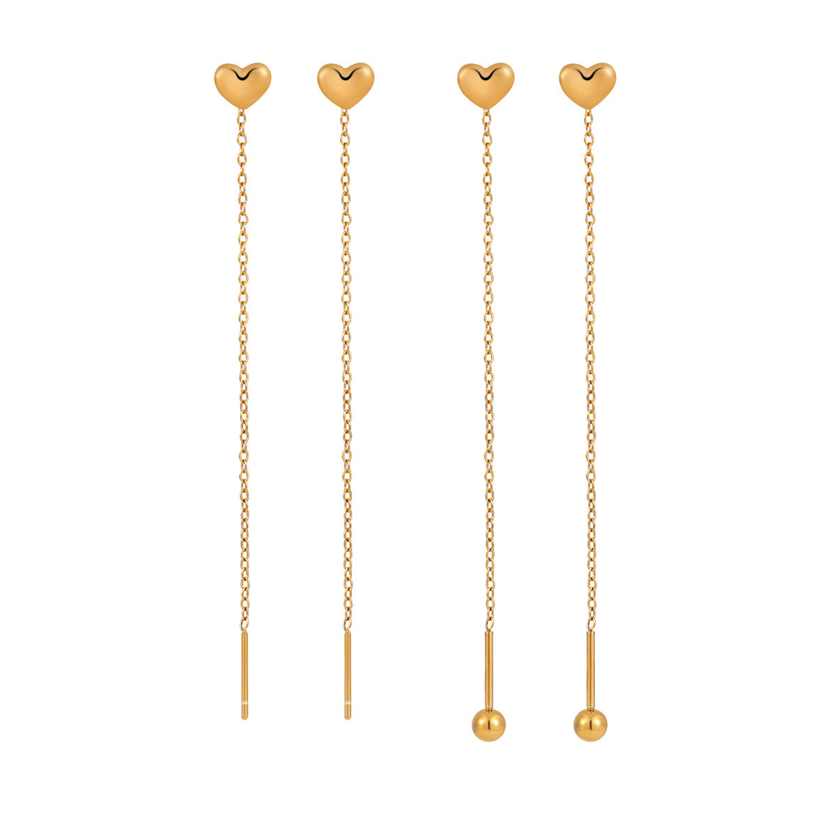 Women's Simple Heart Shape Earline Fashion Personality Ear Line