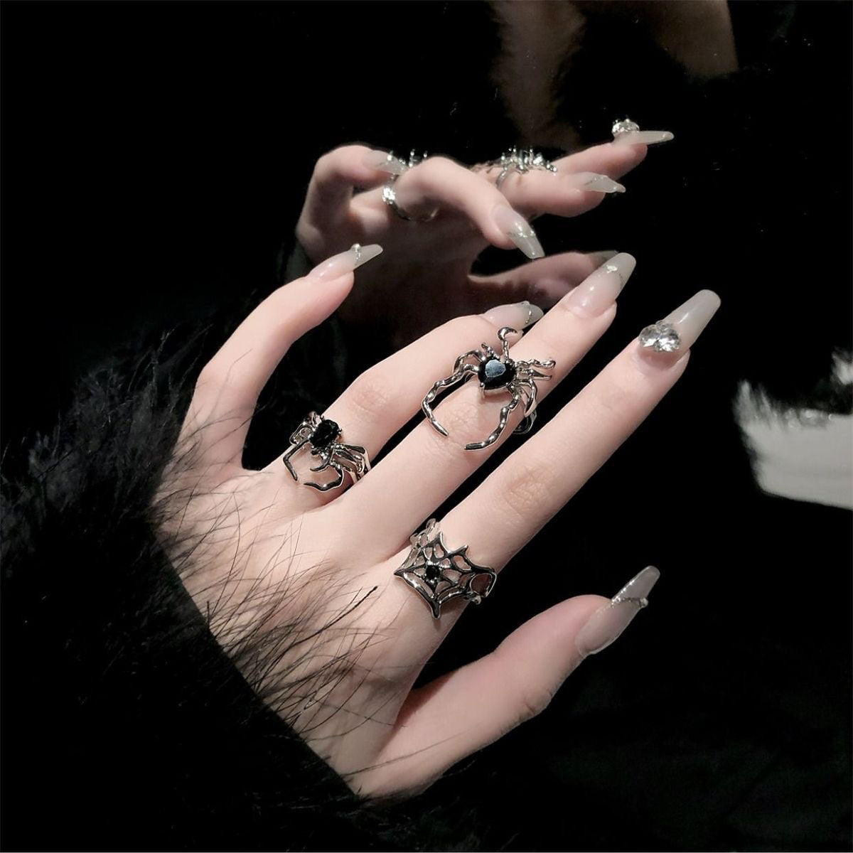Nail Design High-grade Cold Wind Open Rings