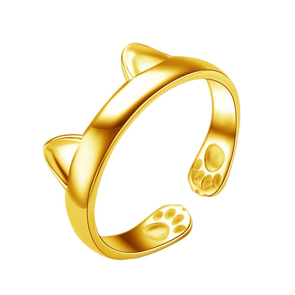 Cat Cute Refreshing Open Ear Cartoon Rings