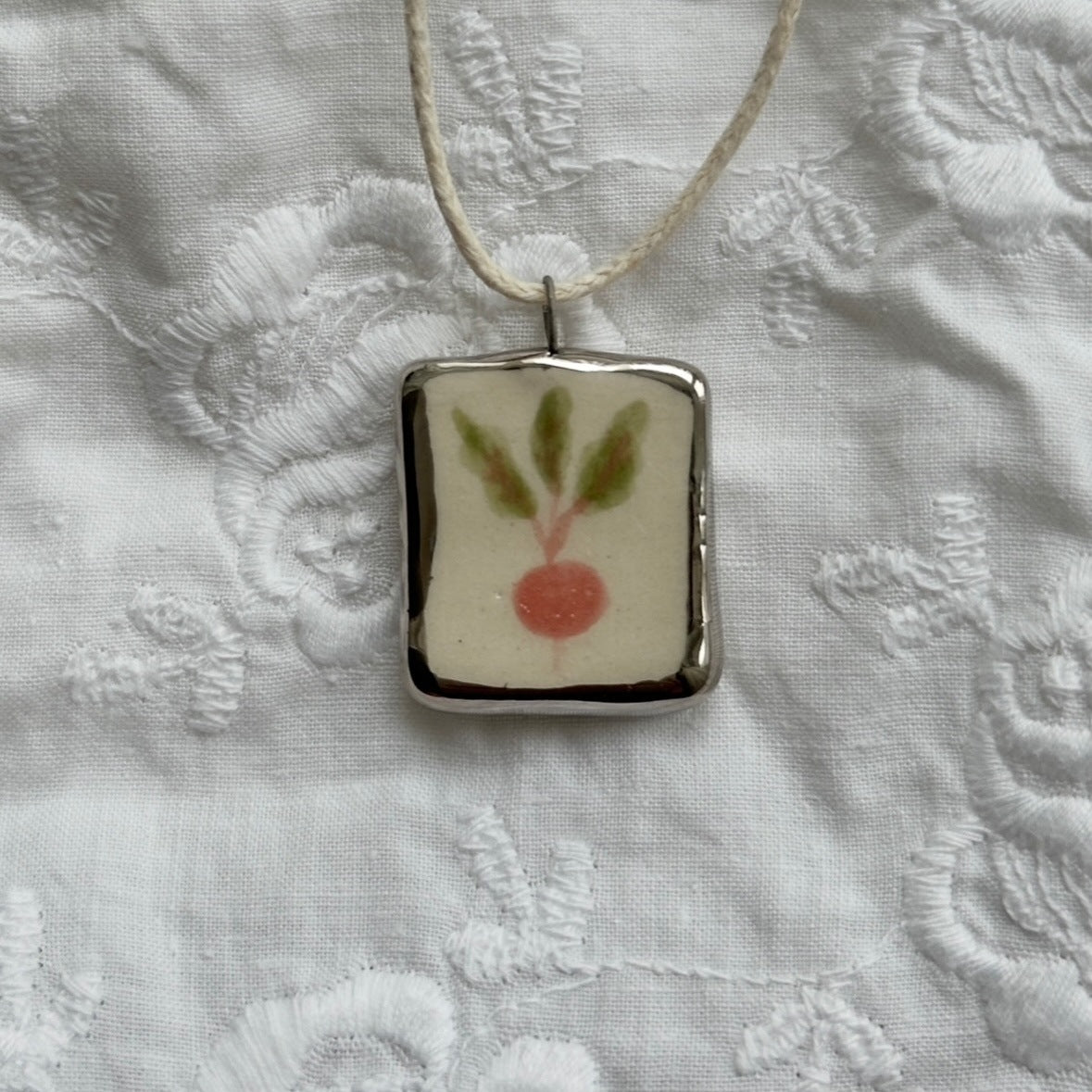 Vegetable Series Carrot Tomato Cauliflower Pea Necklaces