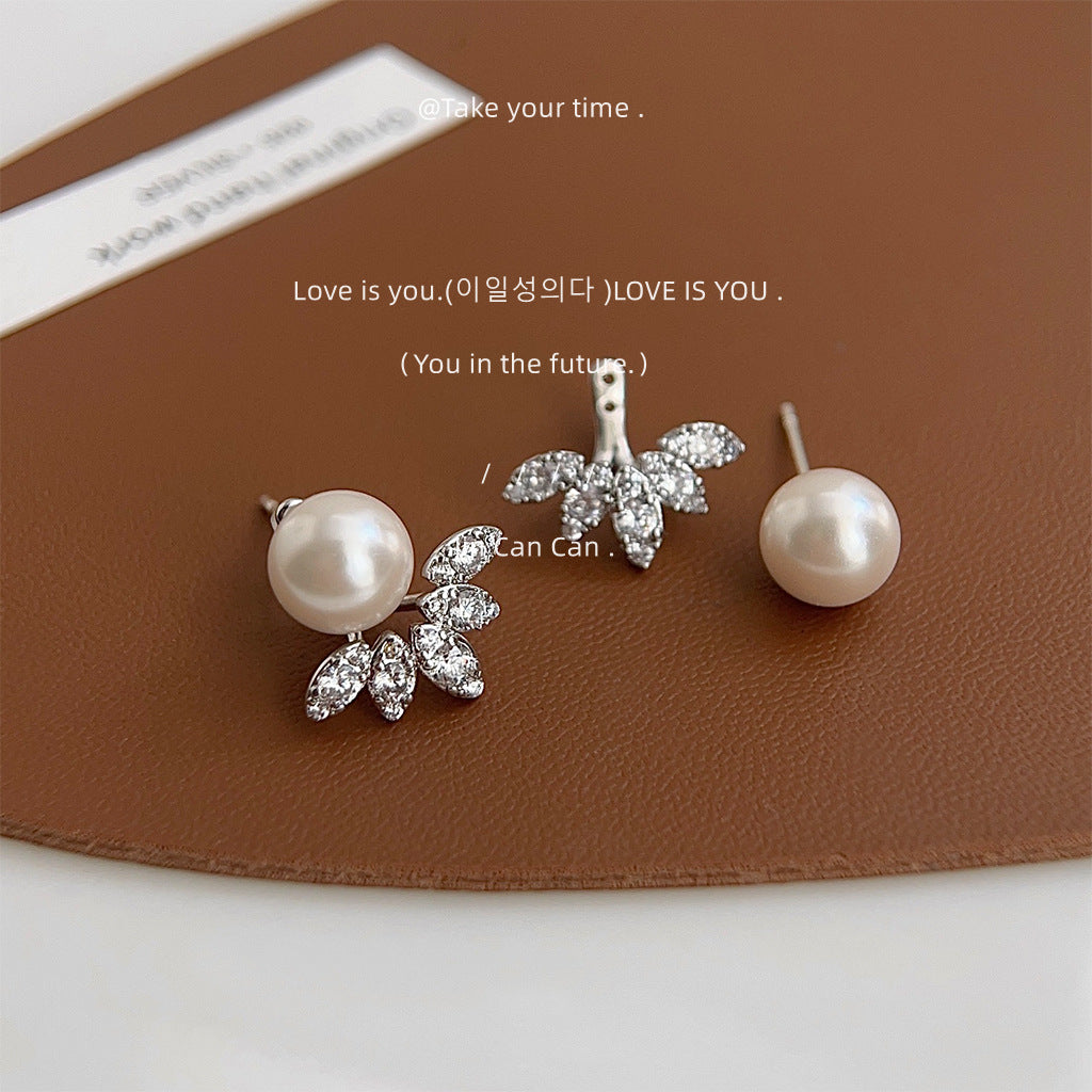 Your Eyes Very Slightly Inlaid Zircon One Style For Pearl Earrings