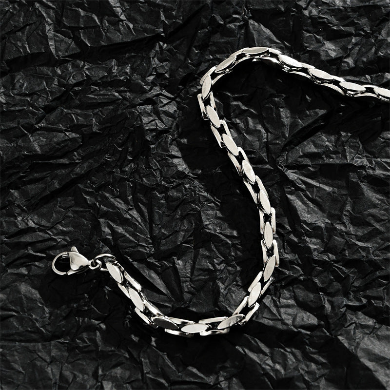 Men's Bone Handmade Korean Hip Hop Cold Bracelet