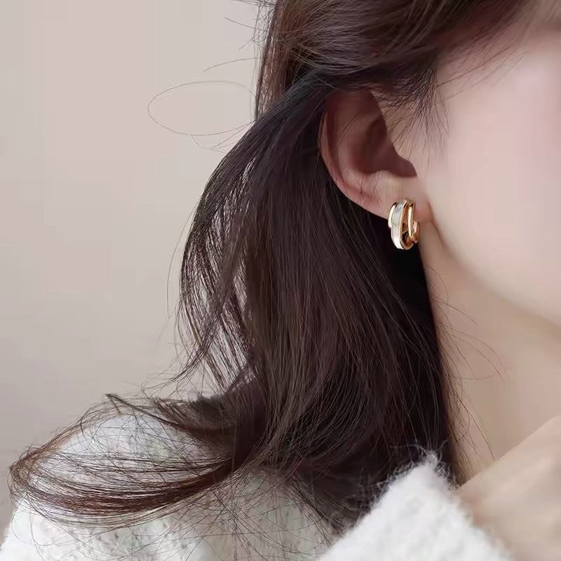 French Elegant Shaped Light Luxury Advanced Personalized Niche Earrings