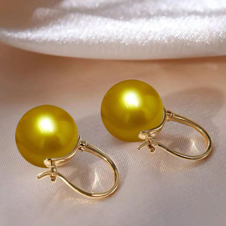 Shell Pearl Parvenu Gold Imitation White Rings