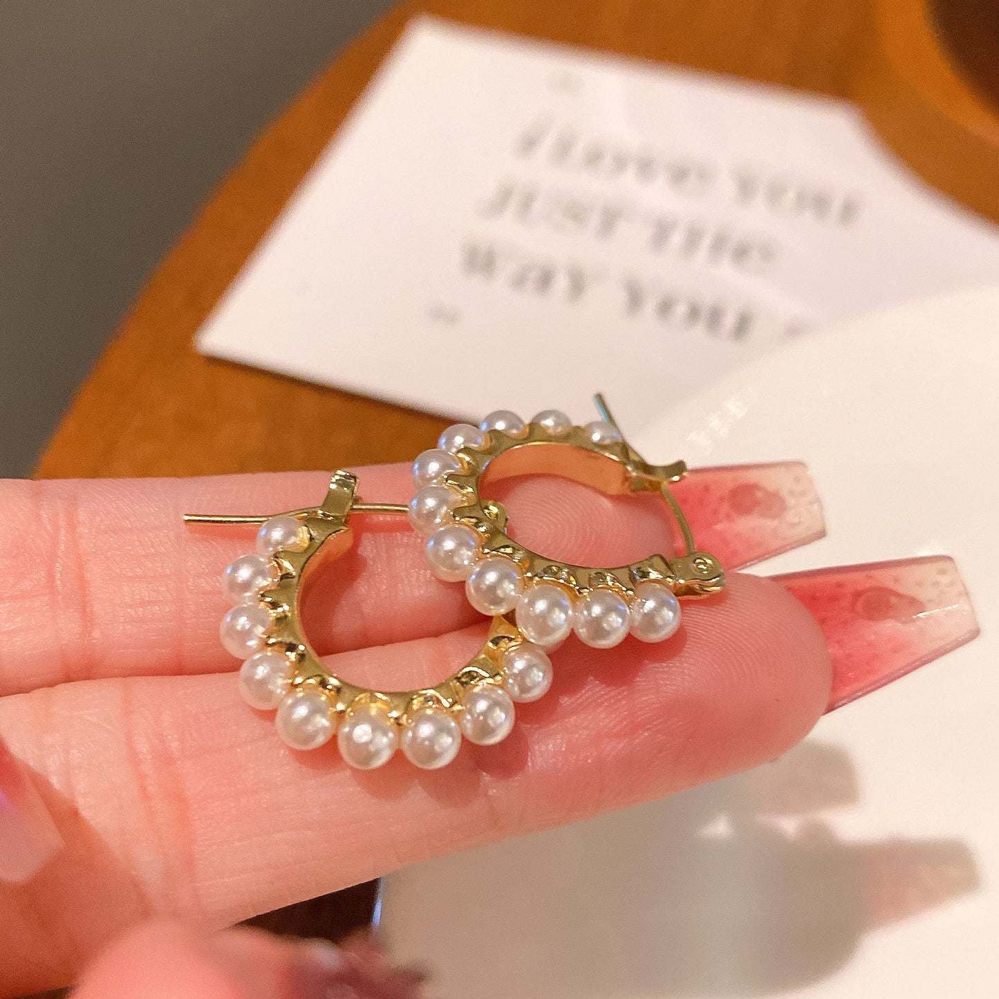 Women's Chinese Style High Sense Small Pearl Eardrop Light Luxury Earrings