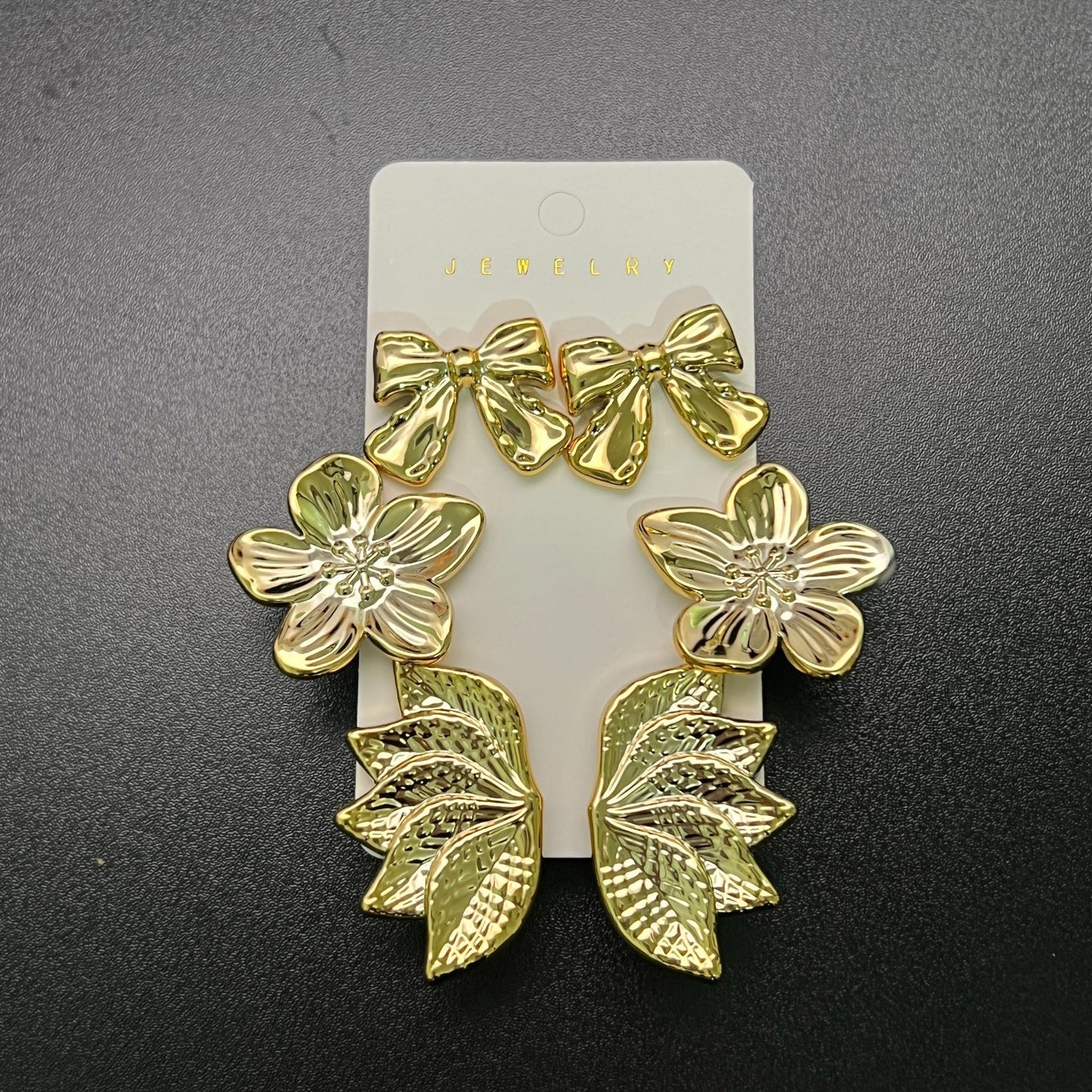 Women's Bow Tie Leaf Suitable For Daily Earrings