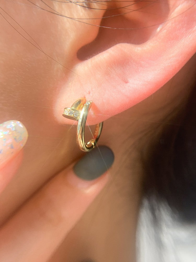 Knotted Circle Ear Clip Trendy Simple Earrings