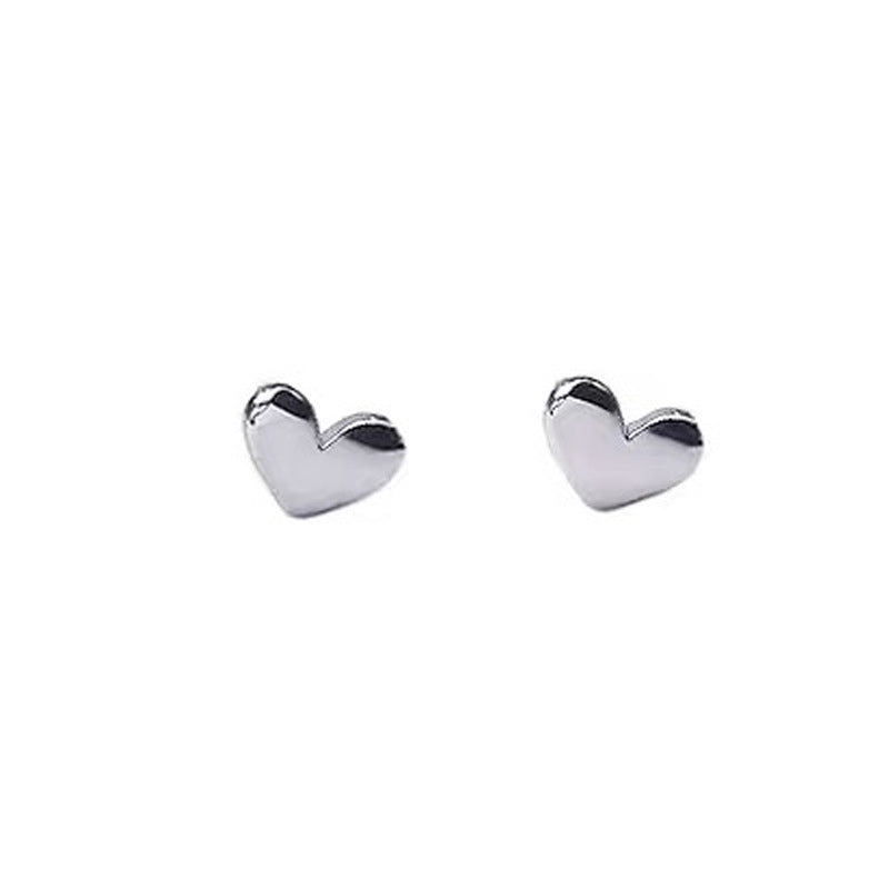 Sier For Female Fashionable Simple Small Earrings