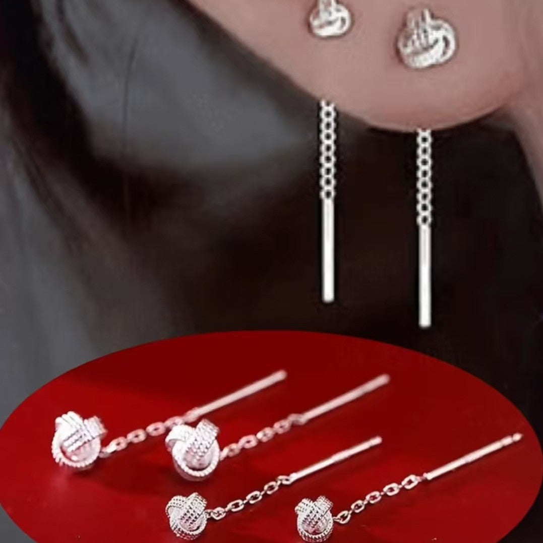 Women's Knot Tassel String Light Luxury Minority Design Ear Line