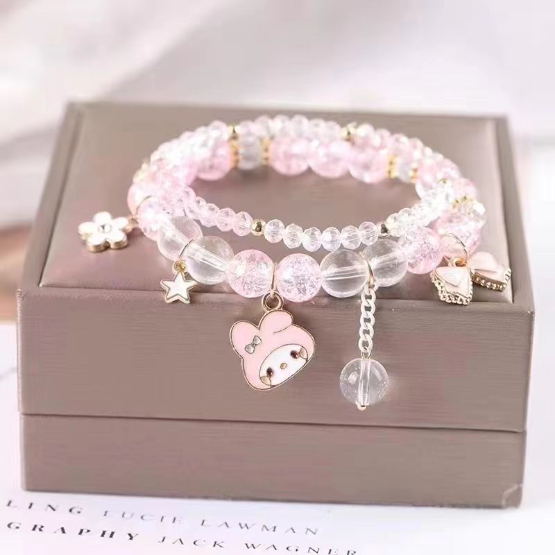 Jewelry Crystal String Beads Cartoon Couple Gift Night Bracelets