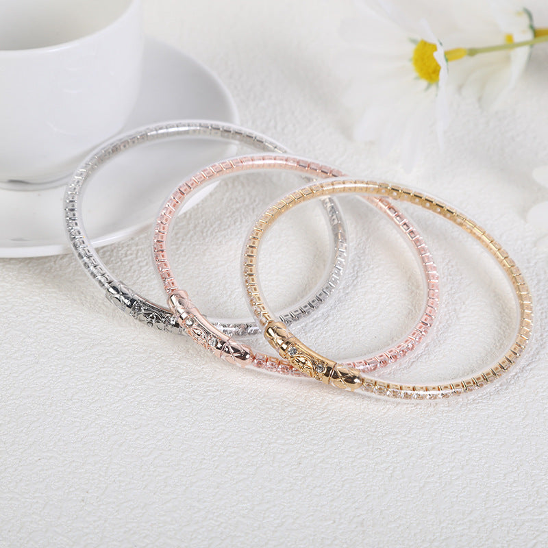 Women's Silicone Fashion Diamond Six-pointed Star Joint Bracelets