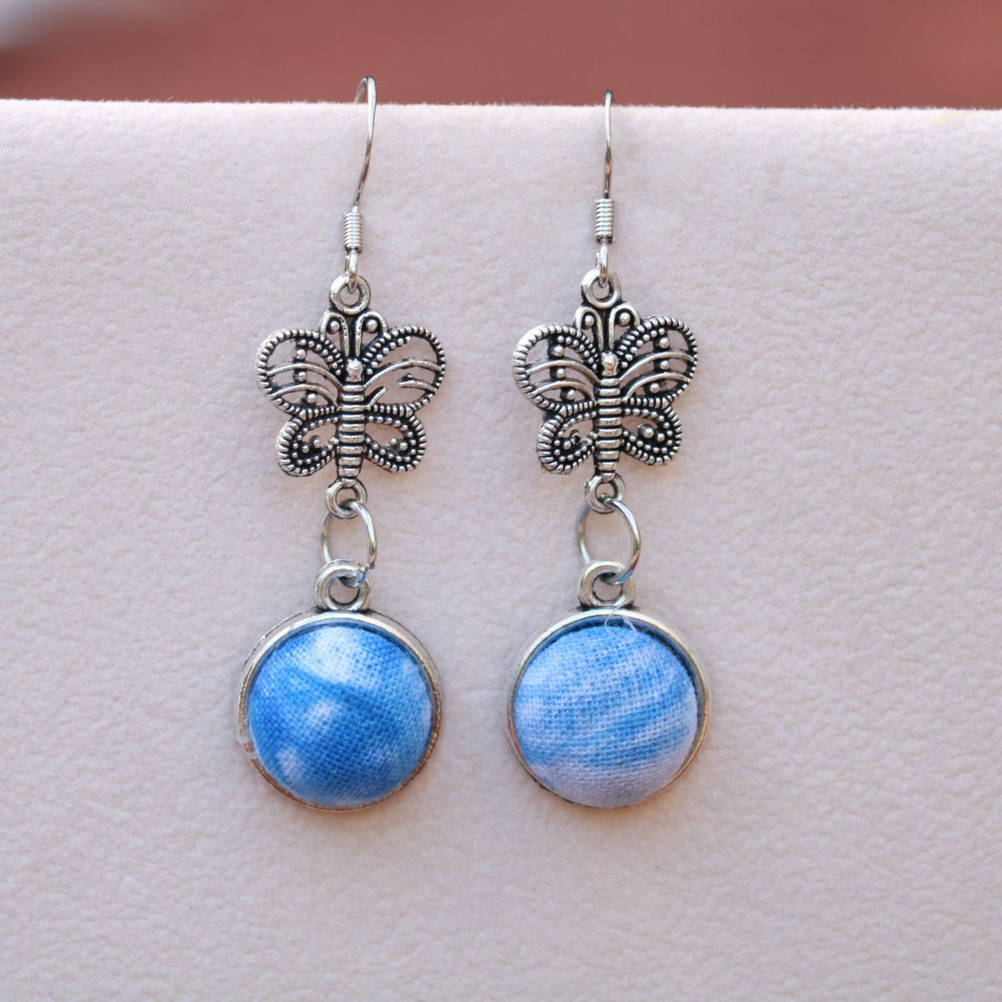 Yunnan Dali Ethnic Style Handmade Fabric Earrings