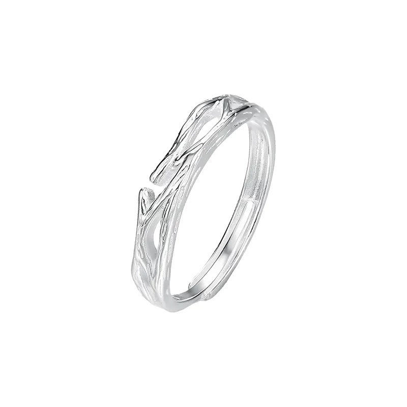 Couple Jasmine Flower Niche Simple Open Gift For Boyfriend Or Rings