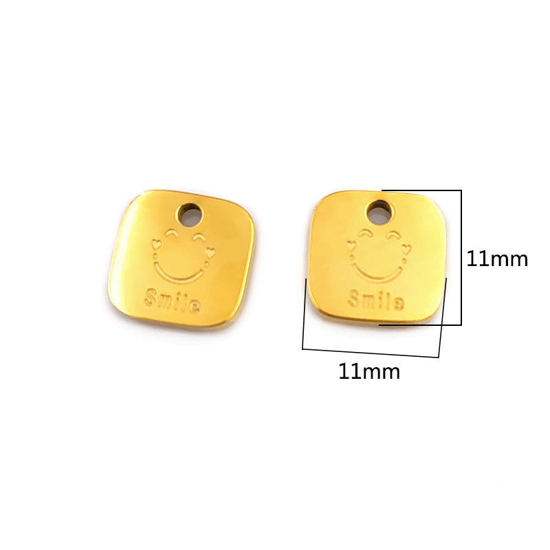 Stainless Steel Titanium Vacuum Hanging Gold-plated Color Retaining Pendants