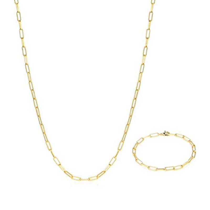 Curved Cross Clip Chain Simple Splendid Necklace
