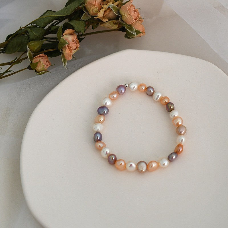 Women's Baroque Retro Fashion Special Interest Light Luxury Mixed Colorful Jane Bracelet