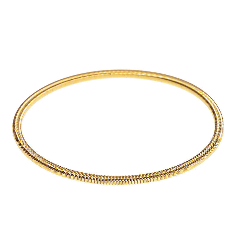 Spring Coil Screw Head Can Be Random Carbon Bracelet