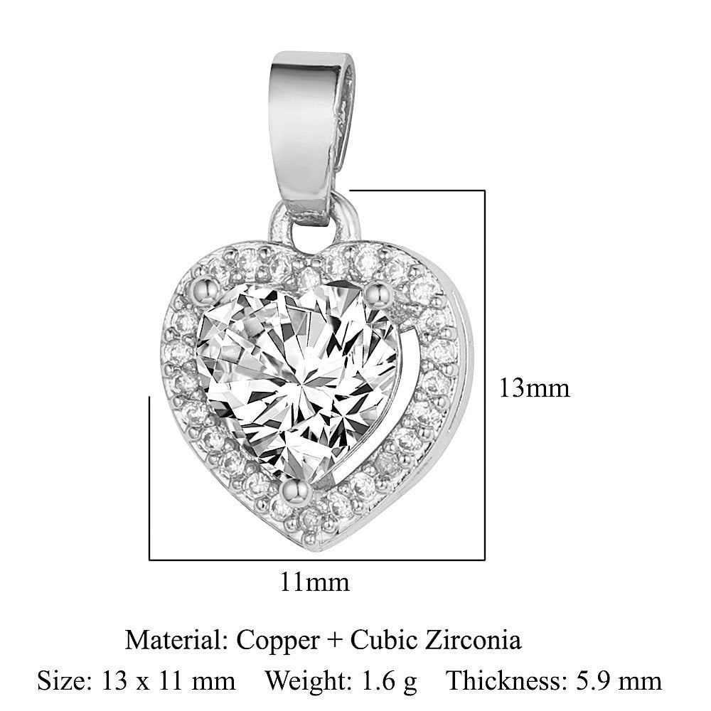 Water Drop Square Heart-shaped Leaves Female Pendants