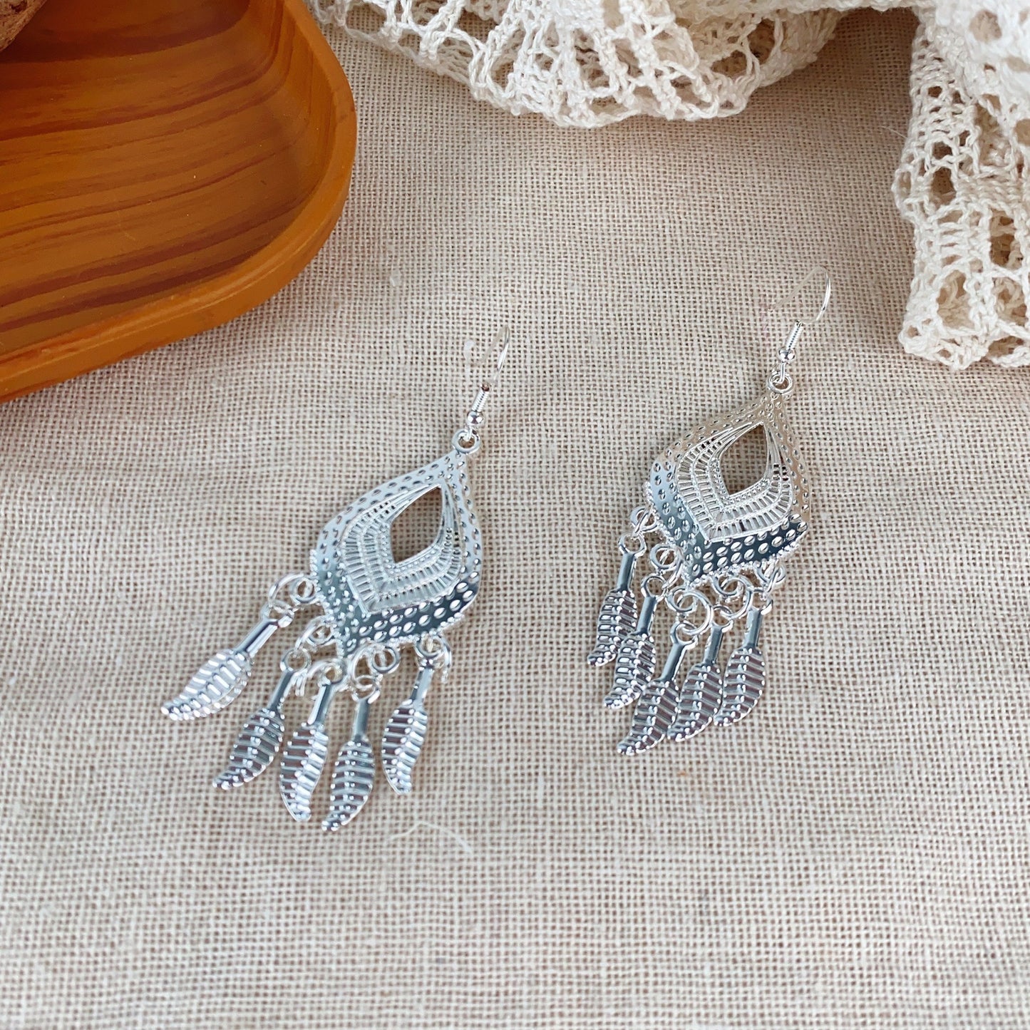 Style Imitation Miao Sier Tassel Female Earrings